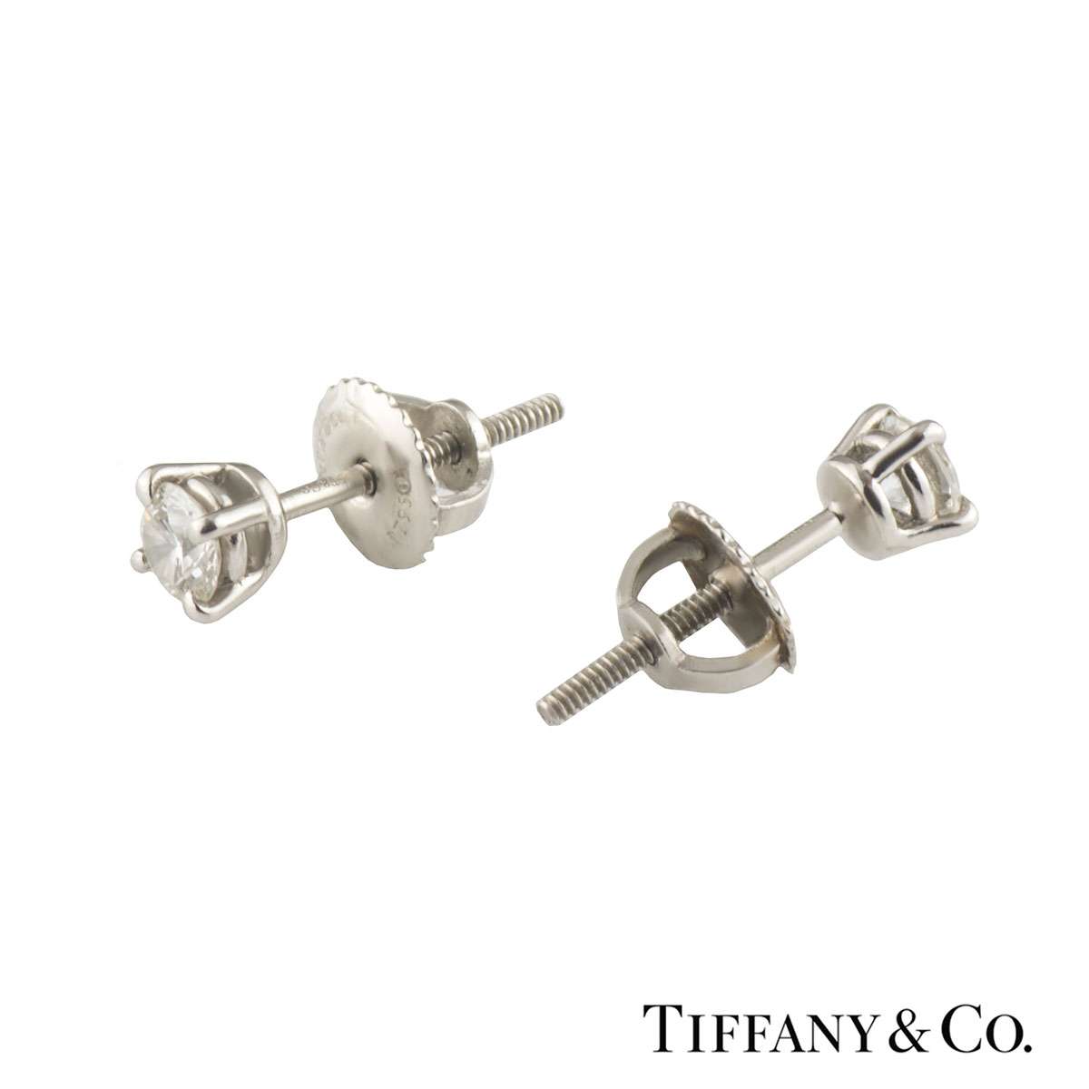 tiffany solitaire earrings